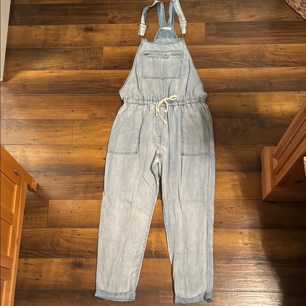 Women's Light Blue Denim Overalls